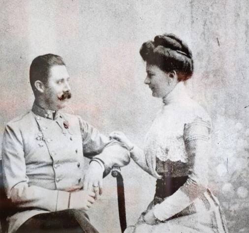 František Ferdinand d´Este a jeho žena Žofie von Hohenberg. 