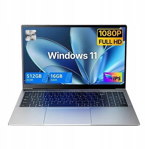 15,6palcový notebook | 16 GB | 512 GB | 1080P obrazovka s myší zdarma | USB