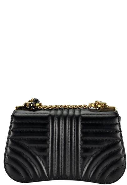 PRADA - Black Calfskin Soft Diagramme Camera Bag