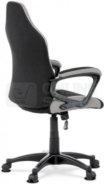 Herní židle Autronic KA-L611, černá/šedá/modrá | OnlineShop.cz