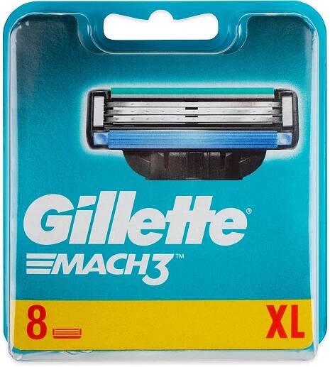 GILLETTE Mach3 hlavice 8 ks 349 Kč