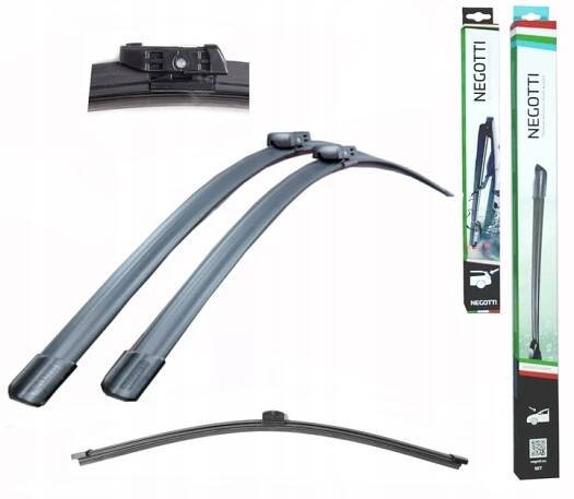 Přední stěrače Negotti 600 mm 475 mm + ZADNÍ LIŠTA STĚRAČE F1-280 NEGOTTI