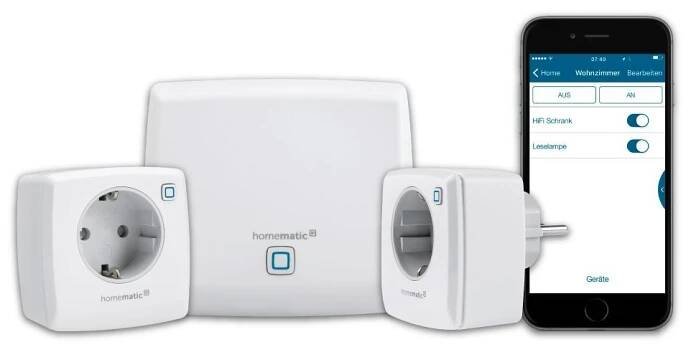 IP-Starter Set Licht 1x Access Point 2x Dimmer-Steckdose