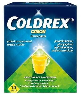 COLDREX HORKÝ NÁPOJ CITRON POR 750MG/10MG/60MG POR PLV SOL SCC 14 I