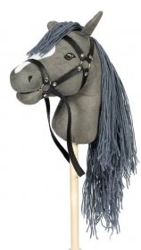 Hobby koník na tyči s ocasem By Astrup - Hobby Horse Grey