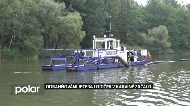 Odbahňování jezera v Karviné začalo, na zábavu a kulturní akce na Lodičkách nemá vliv