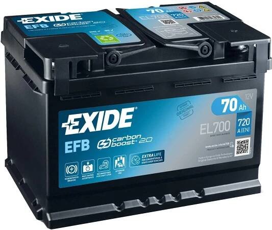 EXIDE Start/stop EFB EL700 12V 70Ah 760A (EFB EL700)