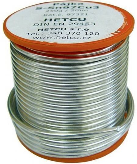 CU pájka měkká Sn97Cu3, 250 g, 2 mm nakoupit u OBI
