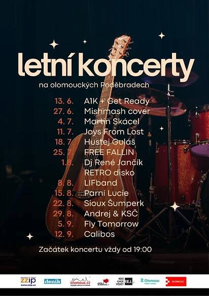 Letní koncerty na olomouckých Poděbradech - detail akce - OLOMOUC.CZ