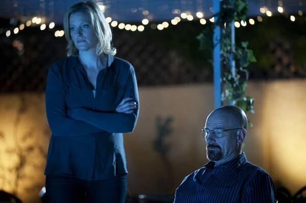 Perníkový táta - Proplouvání nad tím vším - Z filmu - Anna Gunn, Bryan Cranston