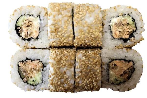 Grill salmon roll
