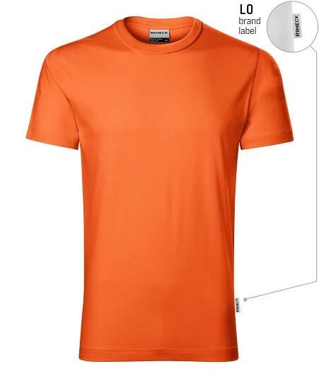 Pánské tričko s krátkým rukávem RIMECK® Resist heavy Oranžová (brand label)