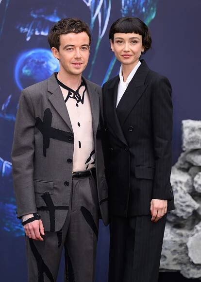 Alex Lawther and Sydney Chandler at the Alien: Earth premiere.