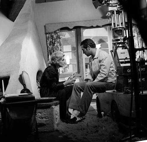 Joanne Woodward, Edward Mulhare - Signpost to Murder - Z natáčení