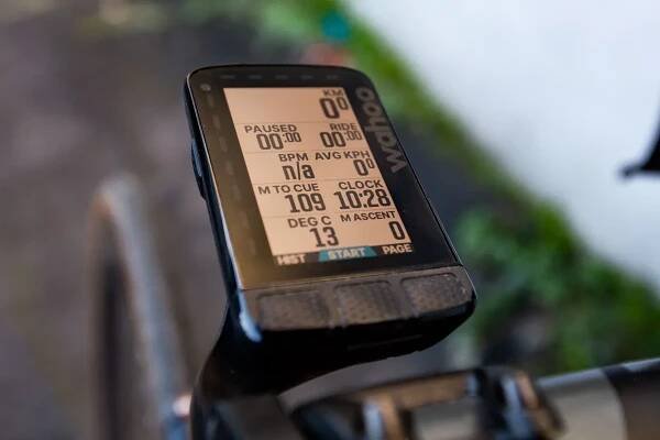 Wahoo Elemnt Roam V2 data screen