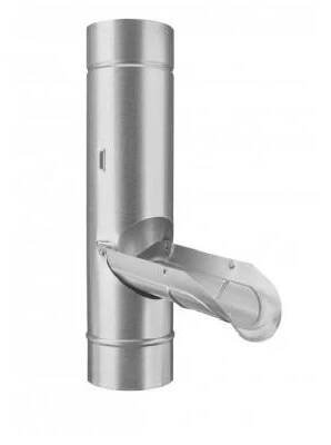 LAPAČ DEŠŤOVÉ VODY S ČISTIČEM TRUBEK pozink KJG Ø 150/100 mm (r.š. 330 mm)