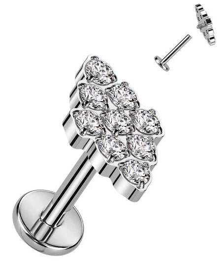 Piercing do brady - labreta TITAN