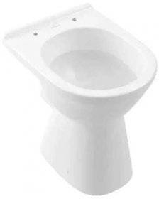 Villeroy & Boch ViCare - Stojící WC, zadní odpad, Rimless, CeramicPlus, alpská bílá 4683R0R1