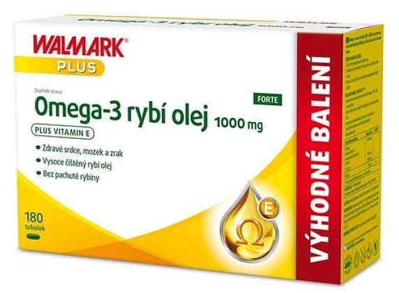 Walmark Omega-3 rybí olej 1000mg, 180 tob.