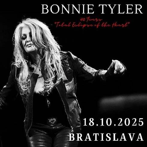 Bonnie Tyler oslávi 40 rokov legendárneho hitu Total Eclipse of the Heart v Bratislave