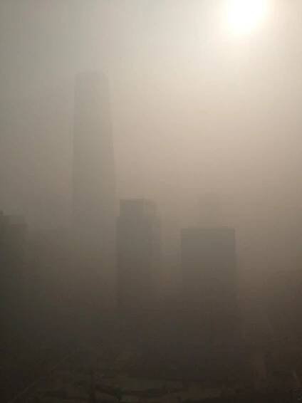 Beijing Smog Photographs