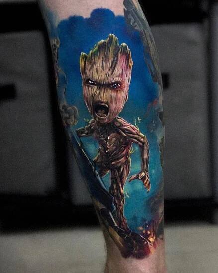 Pinterest | Marvel tattoos, Groot tattoo, Baby groot tattoo