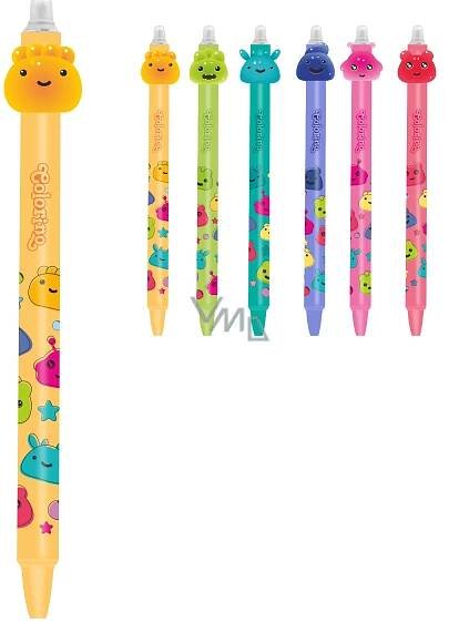 Colorino Gumovatelné pero Jelly Heads oranžové, modrá náplň 0,5 mm - VMD drogerie a parfumerie