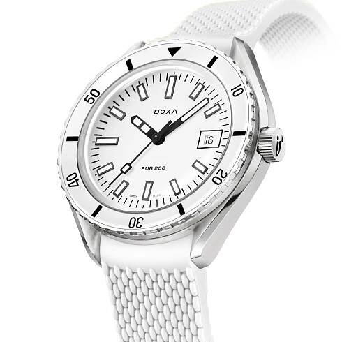DOXA Sub 200 WhitePearl 42mm Mens Watch Standard Strap