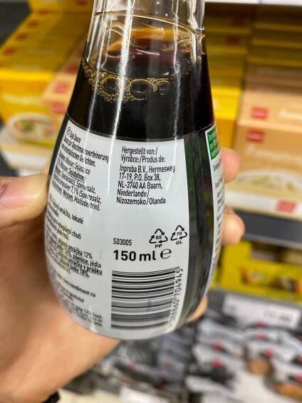 Podrobné informace o potravině Sojová omáčka