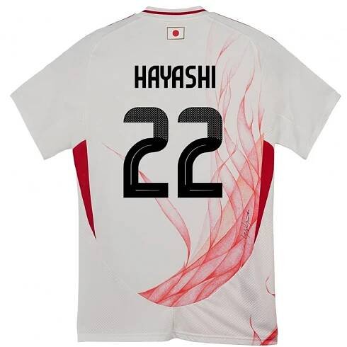 Dětské Japonsko Sotaro Hayashi #22 Bílý Daleko Hráčské Dresy 24-26 Dres