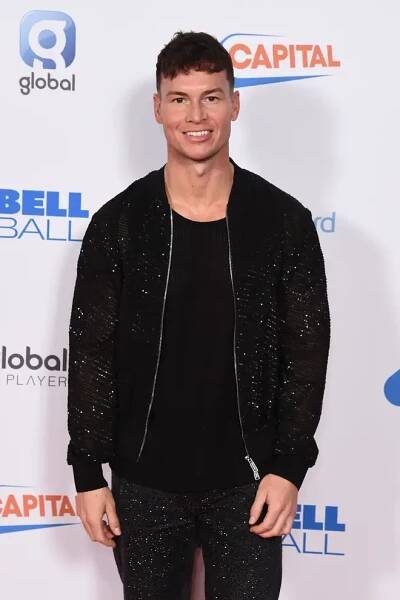 Joel Corry was the first on the red carpet