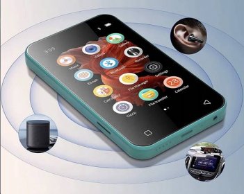 WiFi MP3 přehrávač s Bluetooth, dotykový 4&quot;, FM RÁDIO, diktafon + bonus Komunikace Bluetooth Wi-Fi