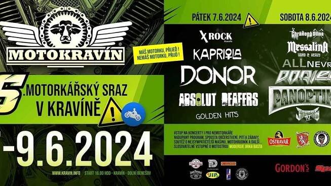 Zaburácí motorky i metalové kapely! Motokravín v Dolním Benešově už tento víkend