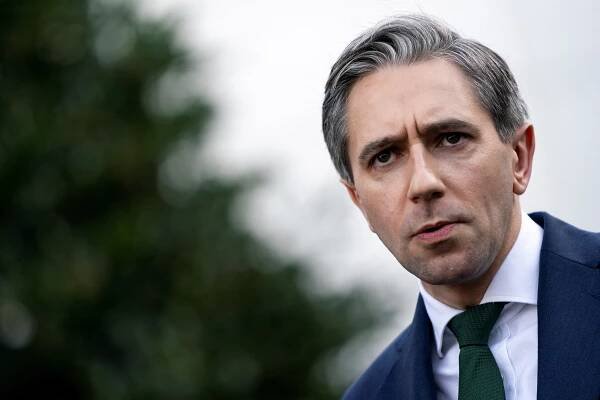 Irish Tánaiste (deputy prime minister) Simon Harris during a visit at the White House in Washington in October 2024.