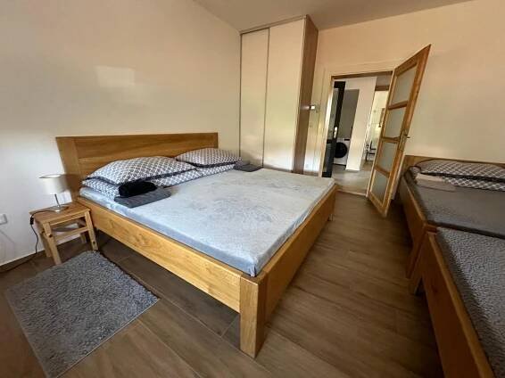 Postel nebo postele na pokoji v ubytování Vila Kosmonautka - Velké Losiny + 58 fotografií
