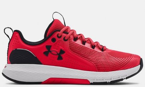 boty Under Armour Charged Commit 3 - Red/Halo Gray