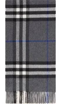 Burberry Dámská Kašmírová Šála, šedá/ černá/ bílá, one size