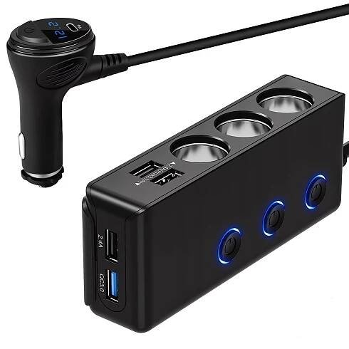 ROZBOČOVAČ PRO AUTO ZAPALOVAČ 3 x 12V + USB - undefined