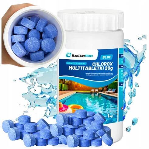 MULTIFUNKČNÍ MULTI TABLETY CHLOR CHEMIE DO BAZÉNU 50x20G ZERO ŘAS 1KG