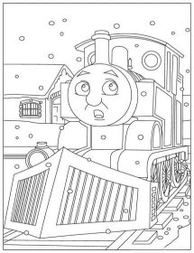Vlak Thomas v zimě