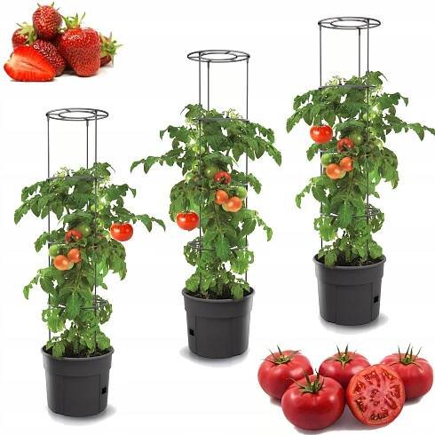 3x Květináč na pěstování zeleniny rajčata, okurky 39 Cm