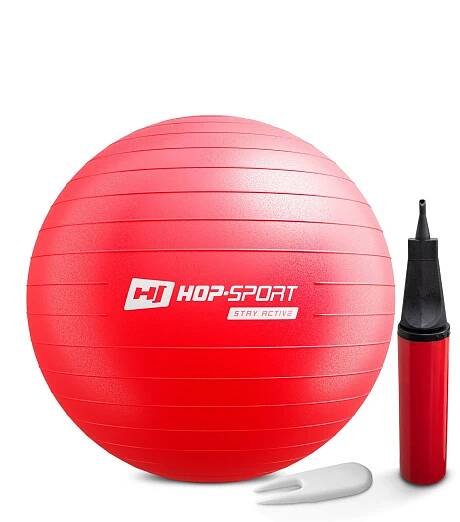 Gymnastický míč Hop-Sport Gymnastický míč fitness 55cm - červený