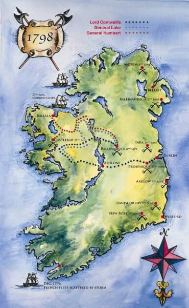 battle of ballinamuck map of ireland