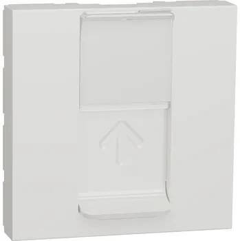 Elektrická zásuvka deska centrální RJ45 S-ONE, 2M, Bílá Unica NU941118