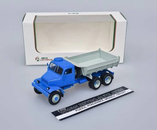 Praga V3S sklápěč - modrá/šedá 1:43 MODIMIO