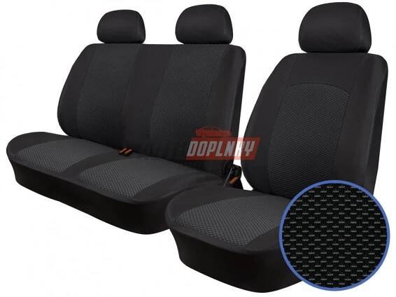 Autopotahy OPEL VIVARO , 3 místa, od r. 2019, žakar tmavý | Autodoplňky - prodej