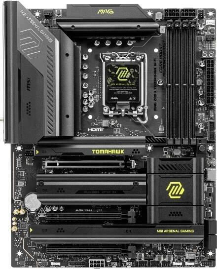 MSI MAG Z890 TOMAHAWK Wifi Základní deska Socket (PC) Intel® 1851 Tvarový faktor ATX Čipová sada základní desky Intel® Z