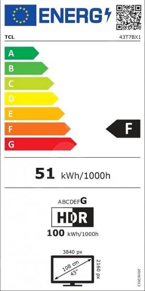 TCL 43" QLED (43T7B)