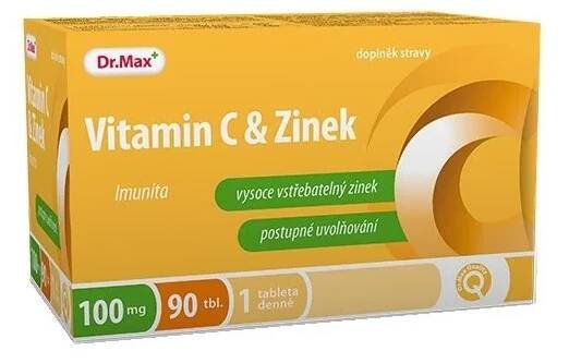 Dr. Max Vitamín C + Zinek 90 tablet