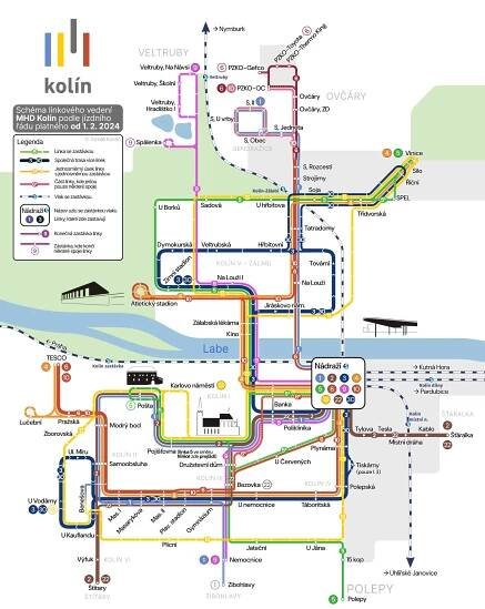 Okresní autobusová doprava Kolín - MHD Kolín